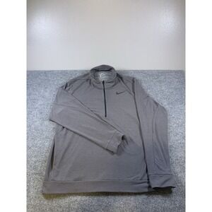 Nike Dri-Fit Element Running Mens Quarter zip pullover Gray Size XXL